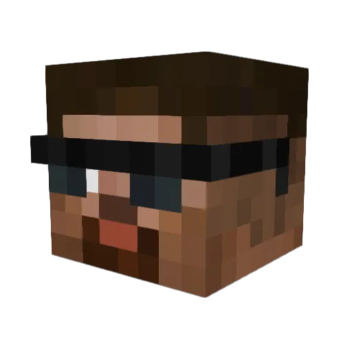 simon356 Minecraft avatar head, 3D render