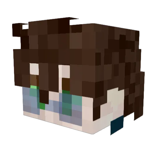 simon_lorenzetto Minecraft avatar head, 3D render