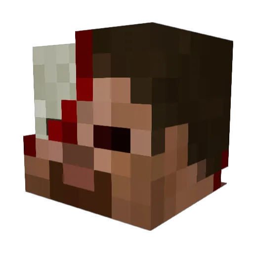 simonbjorn Minecraft avatar head, 3D render