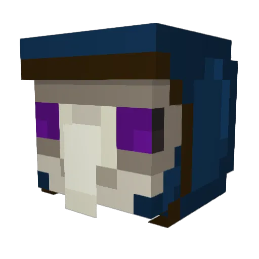 simone21 Minecraft avatar head, 3D render