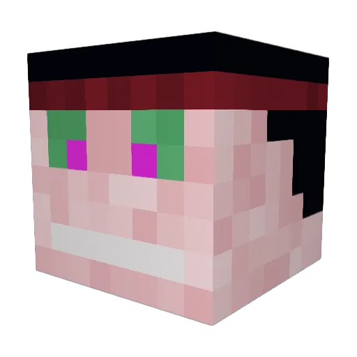 simone5545 Minecraft avatar head, 3D render