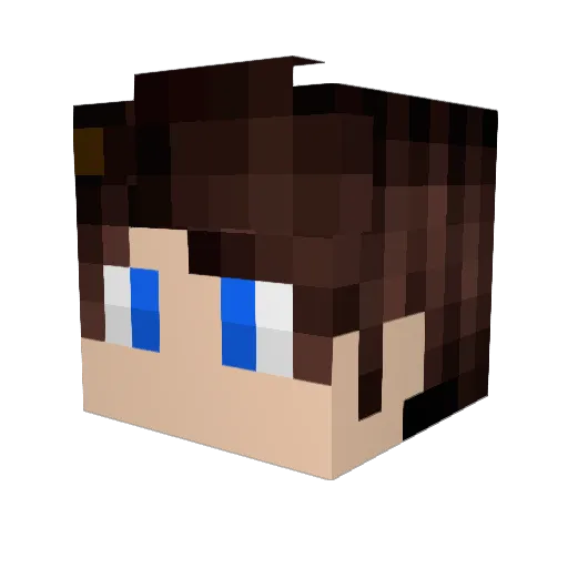 simonhrajeMC Minecraft avatar head, 3D render