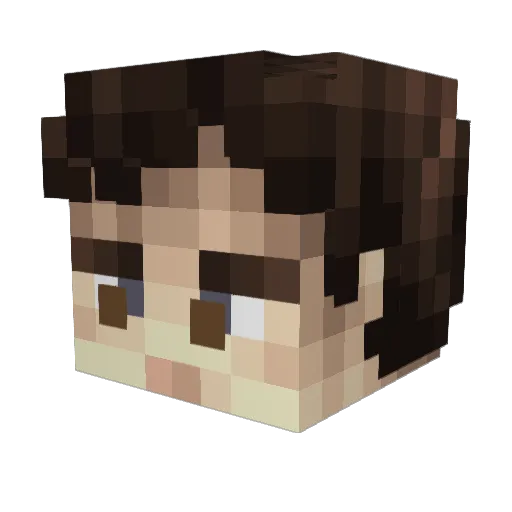 simonhub Minecraft avatar head, 3D render