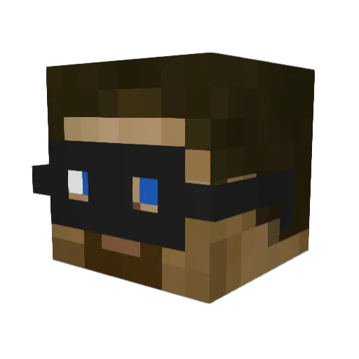 simonkey11 Minecraft avatar head, 3D render
