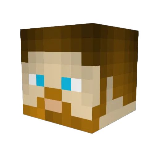 simonlac78 Minecraft avatar head, 3D render