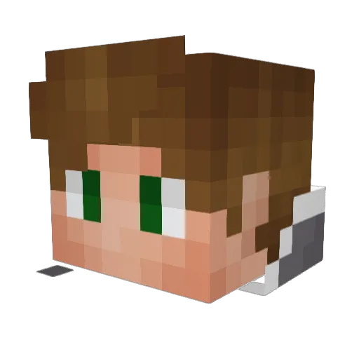 simonolus Minecraft avatar head, 3D render