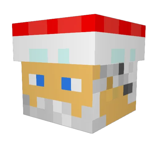 simonpede Minecraft avatar head, 3D render