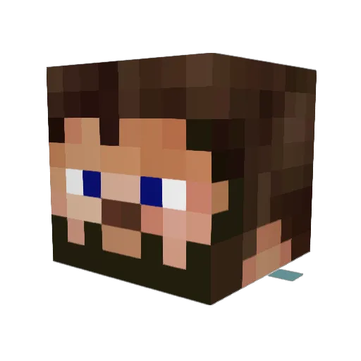 simonrammer Minecraft avatar head, 3D render