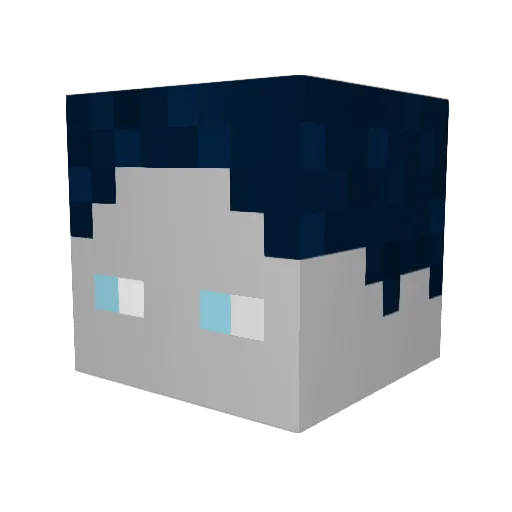 simonthies Minecraft avatar head, 3D render
