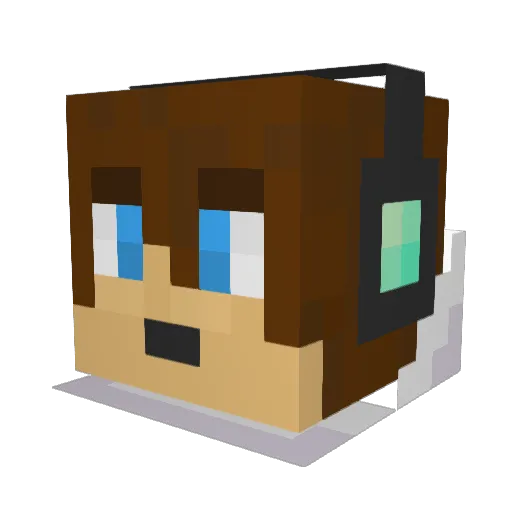simonx7 Minecraft avatar head, 3D render