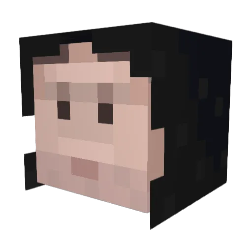 simoozzay Minecraft avatar head, 3D render