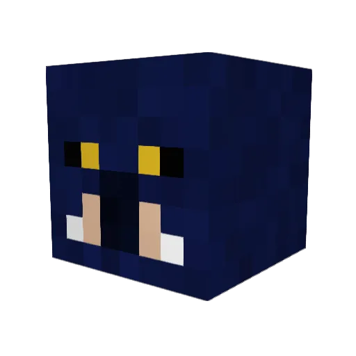 simophow Minecraft avatar head, 3D render
