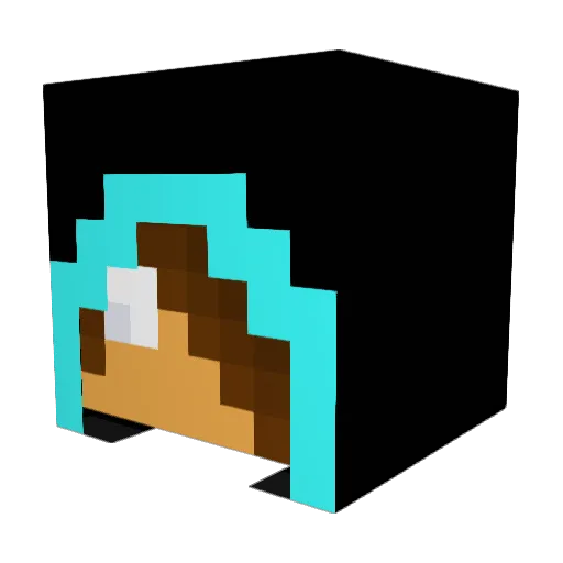 simopowerx Minecraft avatar head, 3D render