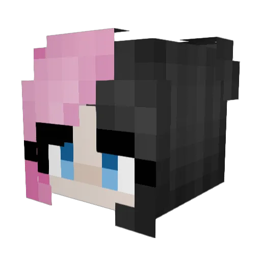 simp4icy Minecraft avatar head, 3D render