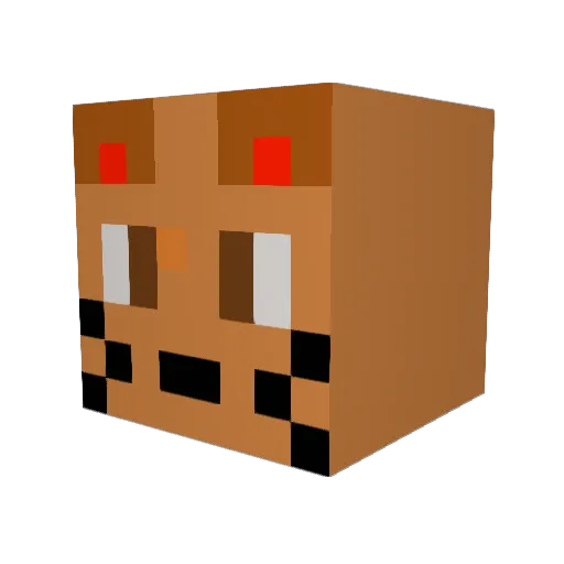 simpan0210 Minecraft avatar head, 3D render