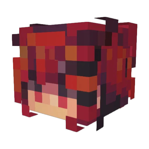 simpanini Minecraft avatar head, 3D render