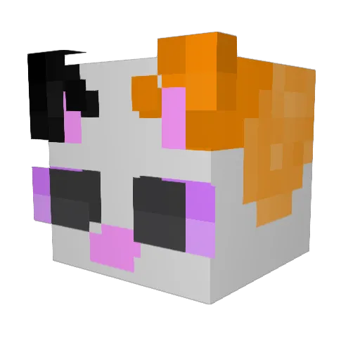 simpatbos Minecraft avatar head, 3D render