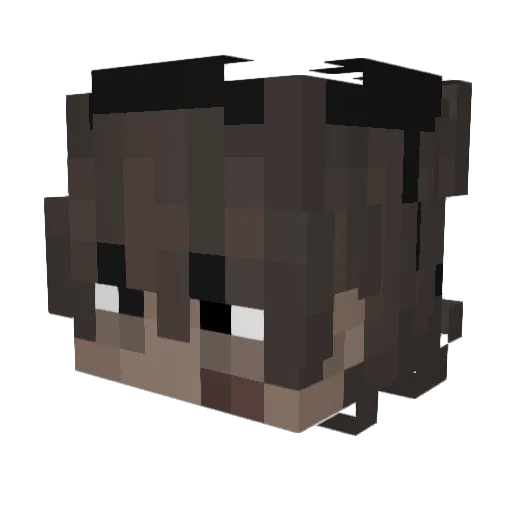 simpcell Minecraft avatar head, 3D render