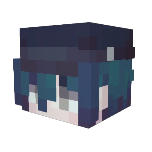 simpkind Minecraft avatar head, 3D render