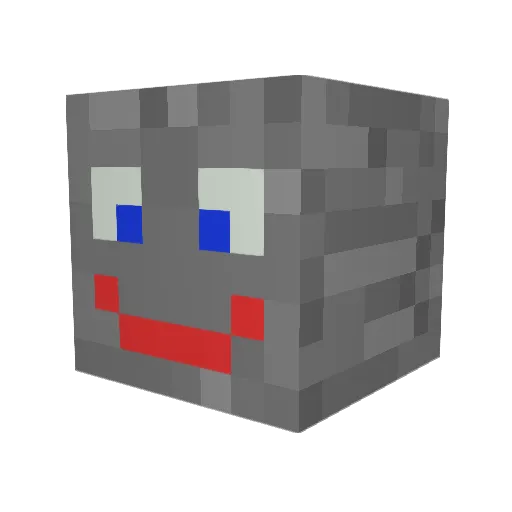 simplelias Minecraft avatar head, 3D render