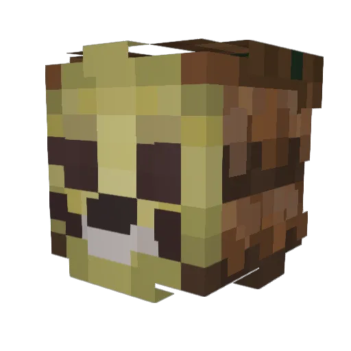 simpleyo Minecraft avatar head, 3D render