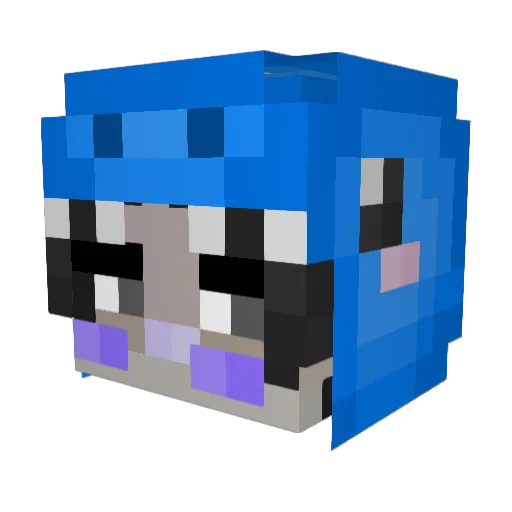 simplyKJ Minecraft avatar head, 3D render