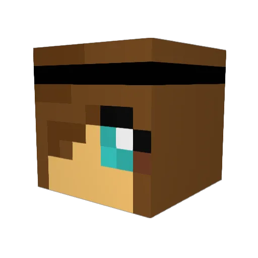 simply_me313 Minecraft avatar head, 3D render