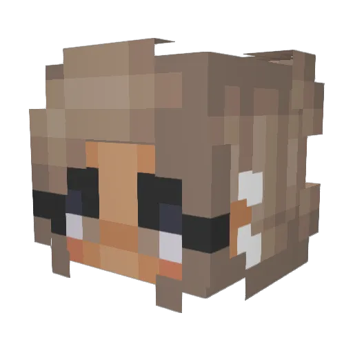 simplyangell Minecraft avatar head, 3D render