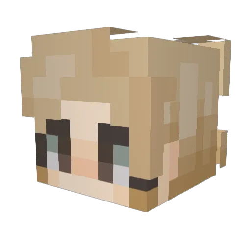 simplybochi Minecraft avatar head, 3D render