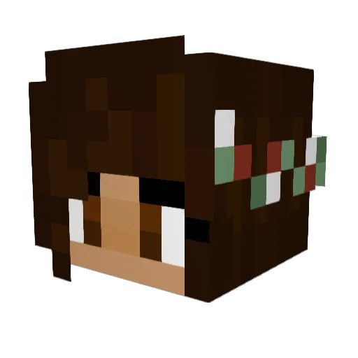 simplyiss Minecraft avatar head, 3D render