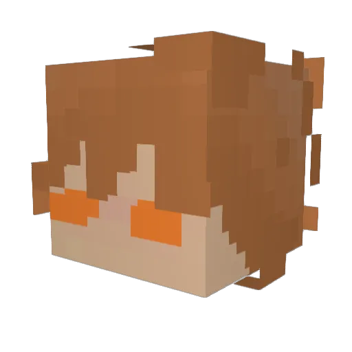 simplylittleme Minecraft avatar head, 3D render