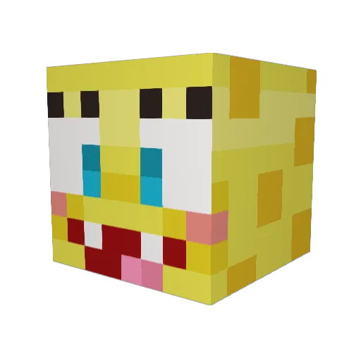 simplyvlad Minecraft avatar head, 3D render