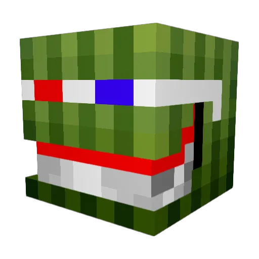 simpson445 Minecraft avatar head, 3D render