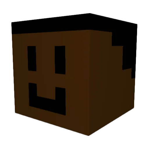 simpyDILLY Minecraft avatar head, 3D render