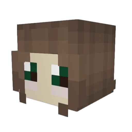 simpy_simperton Minecraft avatar head, 3D render