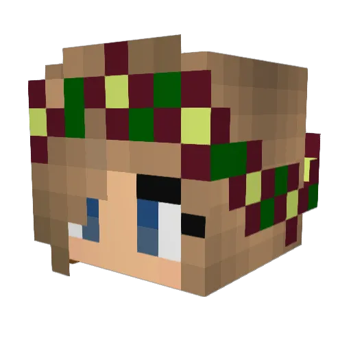 simran03 Minecraft avatar head, 3D render
