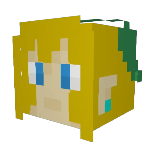 simred1197 Minecraft avatar head, 3D render