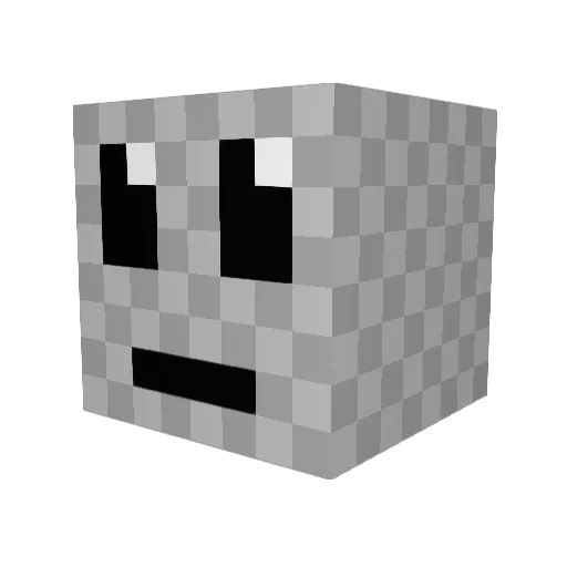 sims1024 Minecraft avatar head, 3D render