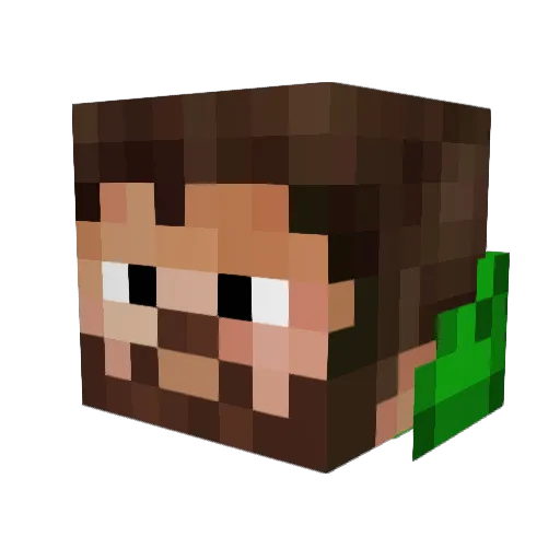 simsaksoon Minecraft avatar head, 3D render