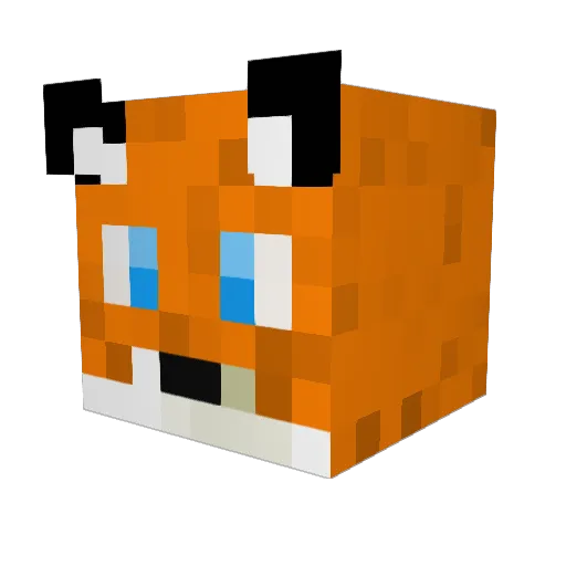 simset Minecraft avatar head, 3D render