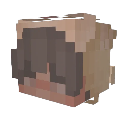 simsi_da_zoe Minecraft avatar head, 3D render