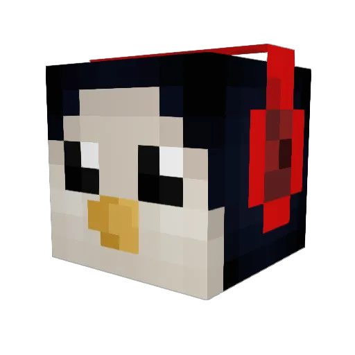 simsim2 Minecraft avatar head, 3D render