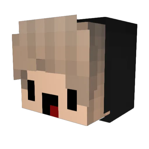 simsim43 Minecraft avatar head, 3D render