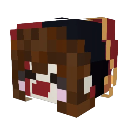 simson414 Minecraft avatar head, 3D render