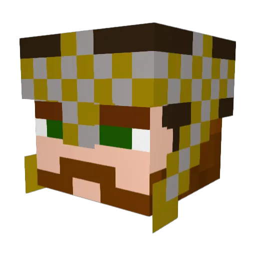 simstar20 Minecraft avatar head, 3D render
