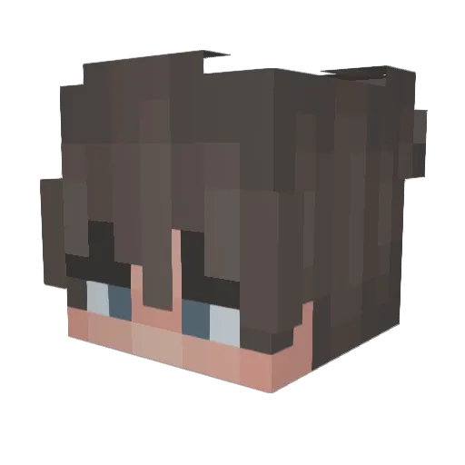 simstix Minecraft avatar head, 3D render