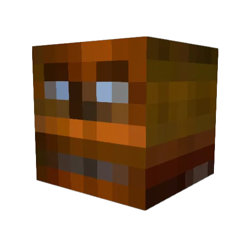 simu1ationswarm Minecraft avatar head, 3D render