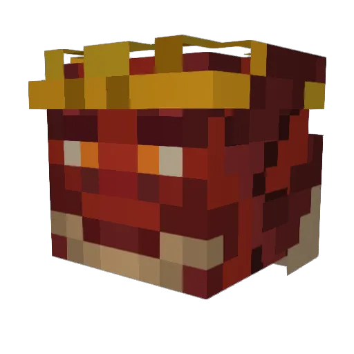simyuly Minecraft avatar head, 3D render