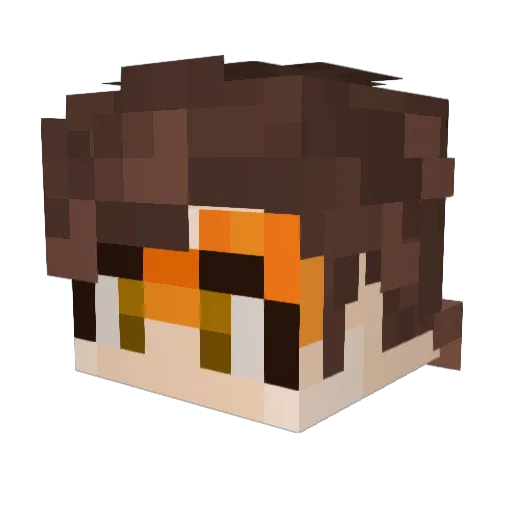 sin0cchi Minecraft avatar head, 3D render