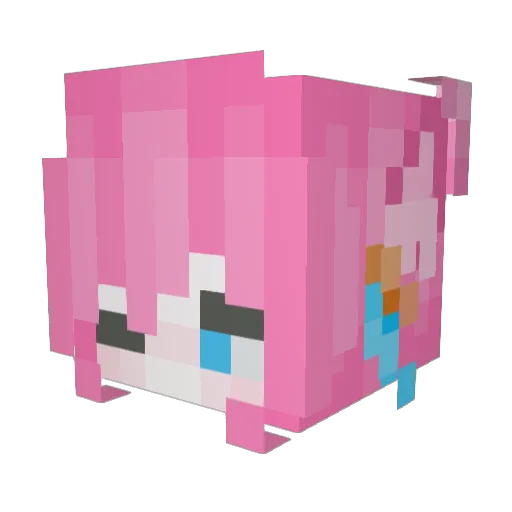 sin_hj Minecraft avatar head, 3D render